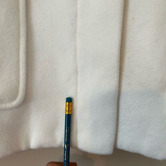 Cupcakes and Cashmere Ivory Standford Coat Faux Fur Hood Woman’s Large - Picture 9 of 14